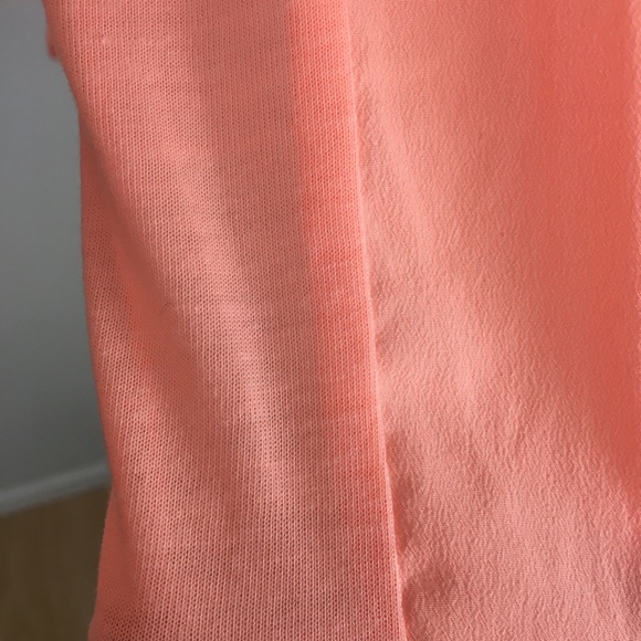 TED BAKER Asteea coral orange long sleeve top SZ 1 - Picture 4 of 6